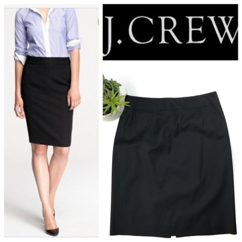 NWT  J Crew Super 120s Pencil Skirt